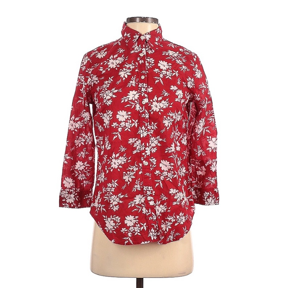 Lauren Ralph Lauren Hawaiian Button Down Shirt Size Small